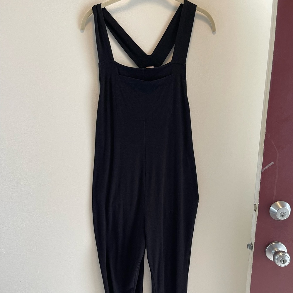 Smash & Tess Romper Overalls- black